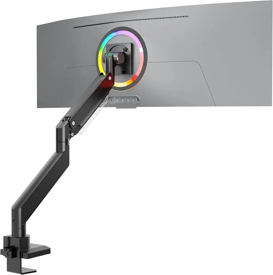 ONKRON Heavy Duty Monitor Arm 17-57 Inch, 59.4 lbs, max VESA 200x200, Black