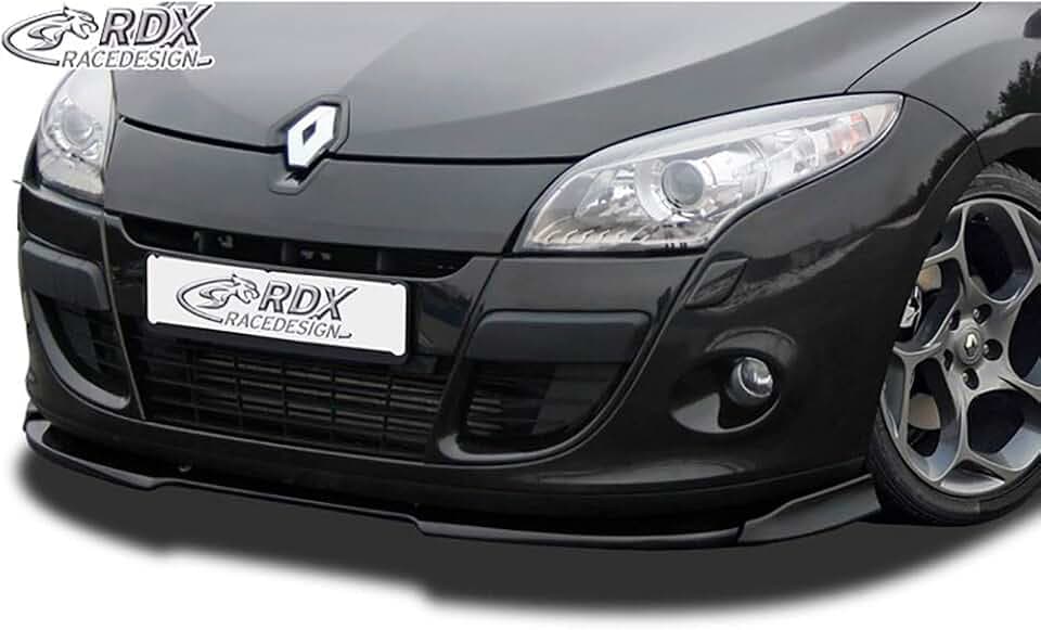 RDX Racedesign Frontspoiler Vario-X kompatibel mit Renault Megane III Coupe/Cabrio/CC 2008-2012 (PU), Unlackiert