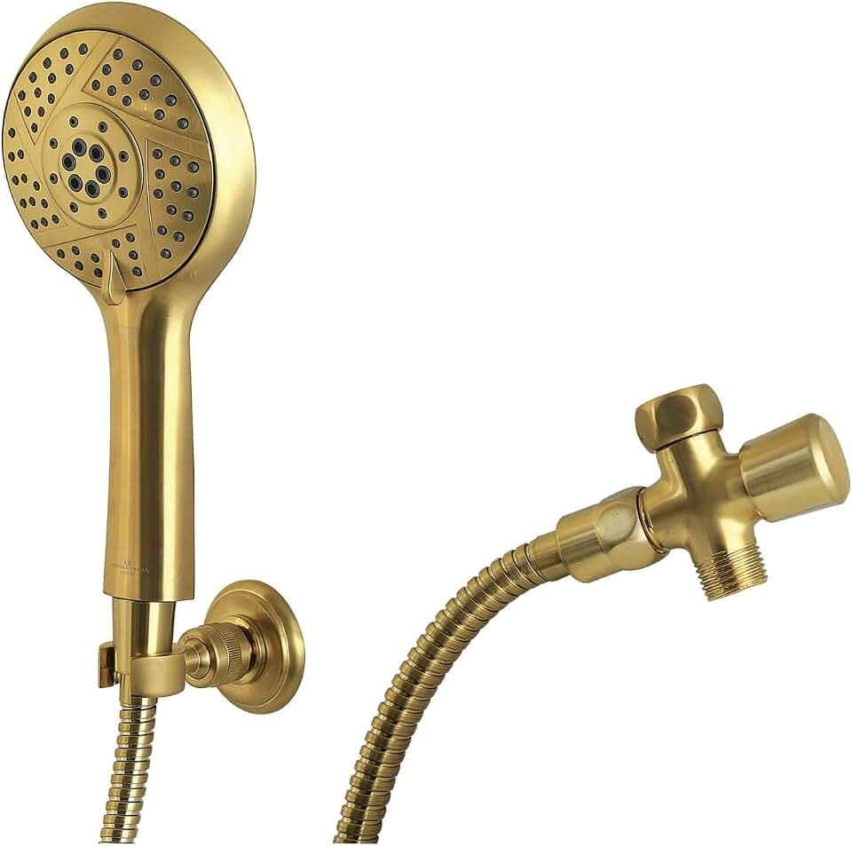Kingston KX1547SD Mult-Function Hand Shower Kit, Brushed Brass