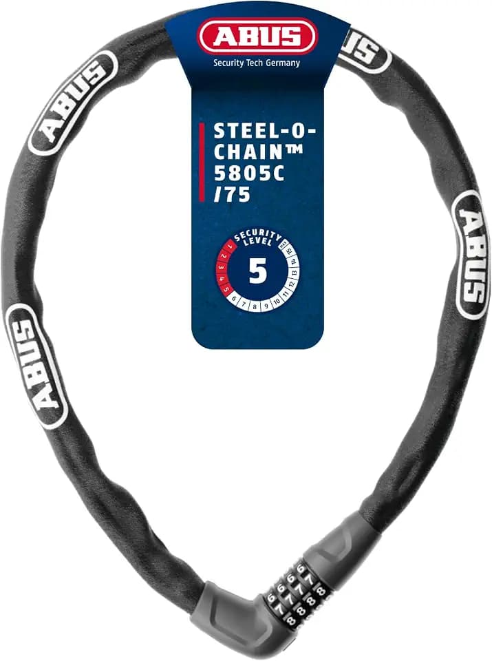 ABUS 5805C Steel-O-Chain Kettenschloss schwarz