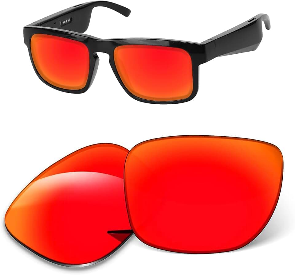 1.6MM Replacement Lenses Compatible With BOSE Tenor BMD0011 Sunglasses, Anti-Scratch and Impact Resistant