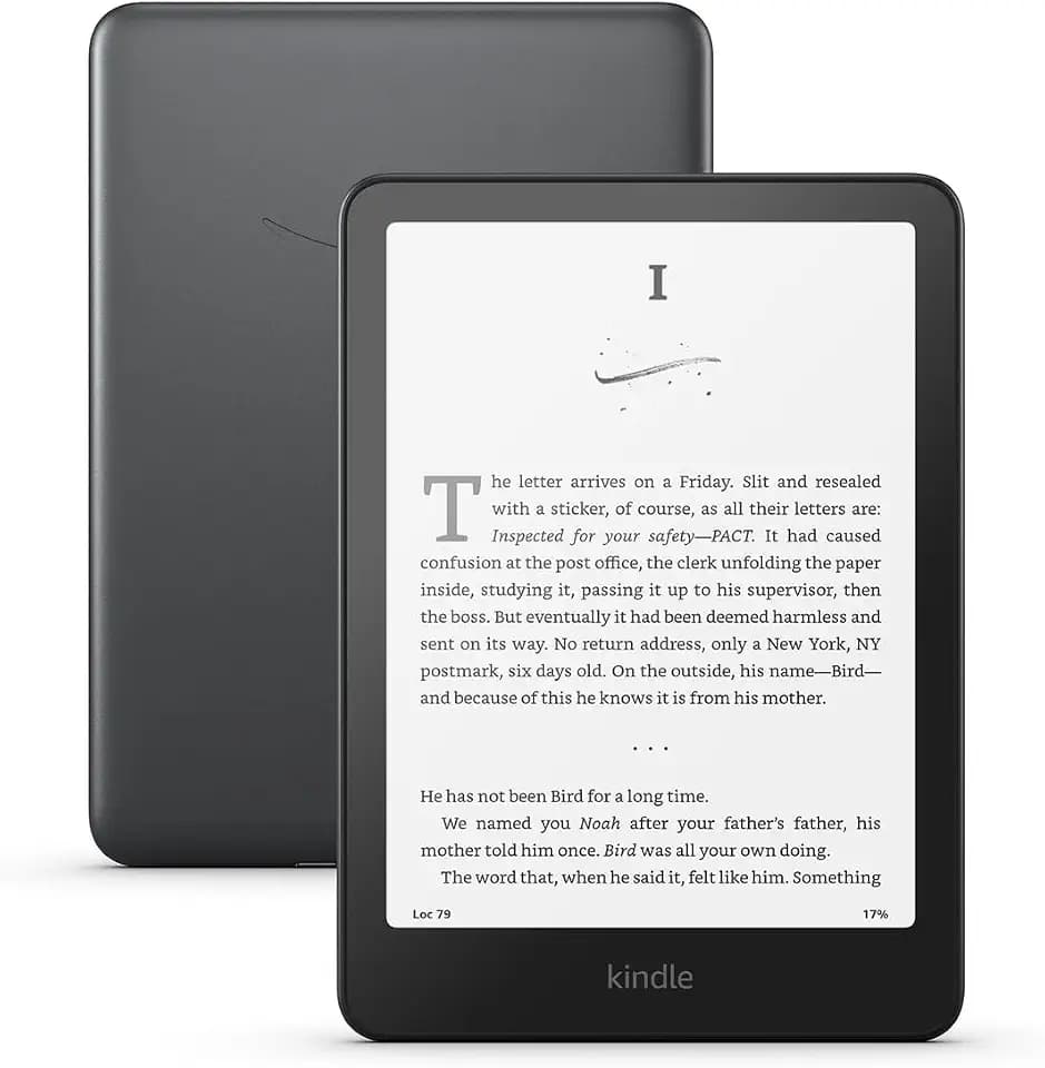 Amazon Kindle Paperwhite Signature Edition 32GB (newest model) – 20% faster with auto-adjusting front light, wireless charging, and weeks of battery life – Metallic Black