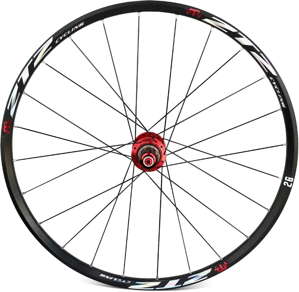 26"/27.5"/29" Mountain Bike Wheelset,Ultralight Carbon Hub Aluminum Alloy Rim 24H Bike Wheels, Quick Release Disc Brake MTB Wheels,Compatible 8-11 Speed Cassette