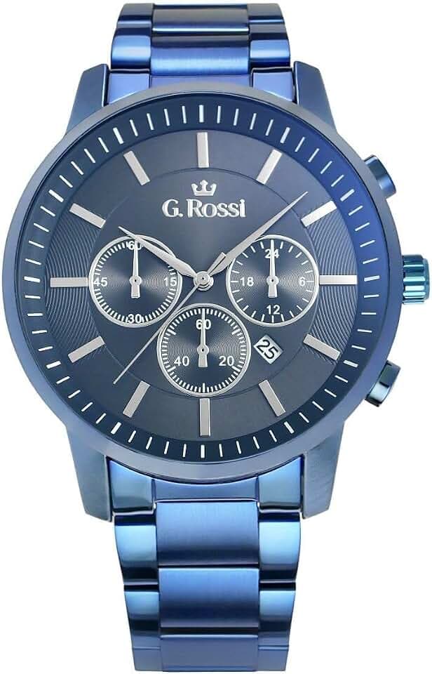 G.Rossi Analog 6647B-6F1, blau, Armband