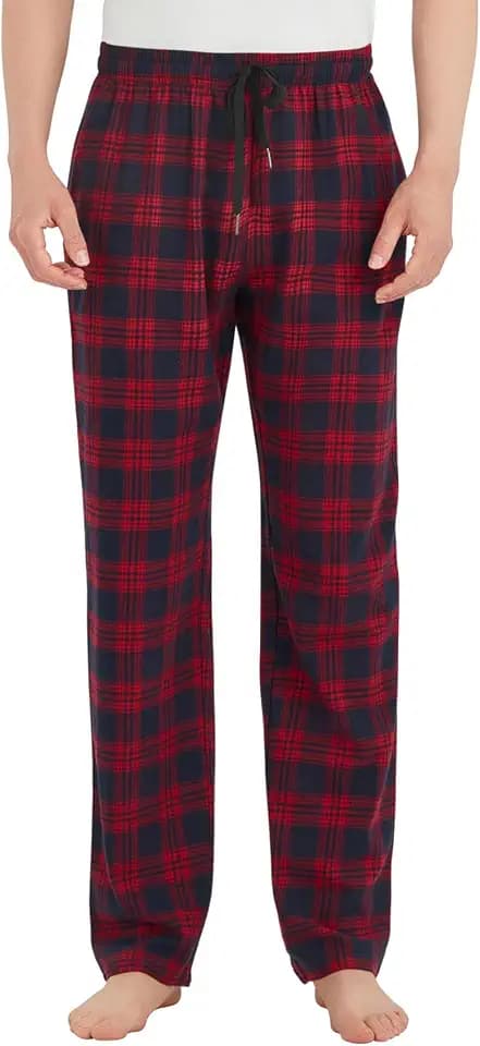 Tall Mens Pajamas Pants 32/34/36/38 Inseam Plaid Lounge Sleepwear Bottoms