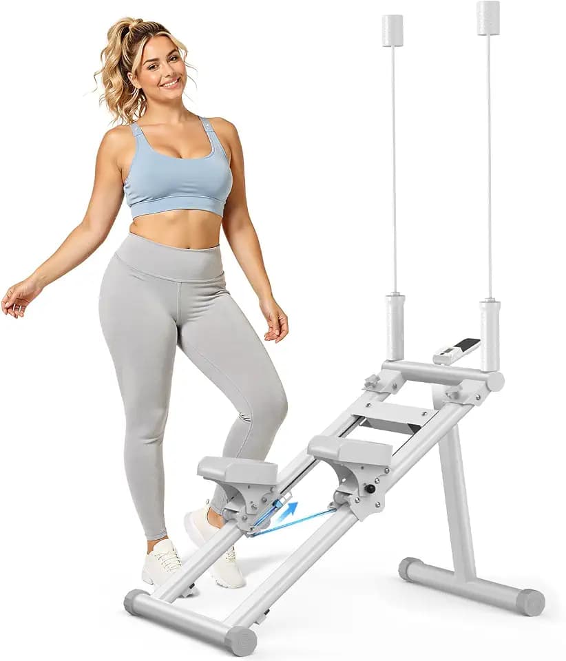 OWLSKY Stair Stepper for Home,Vertical Climber Exercise Machine with Stable Triangular Frame, Smooth & Quiet Motion, Full Body Workout Equipment