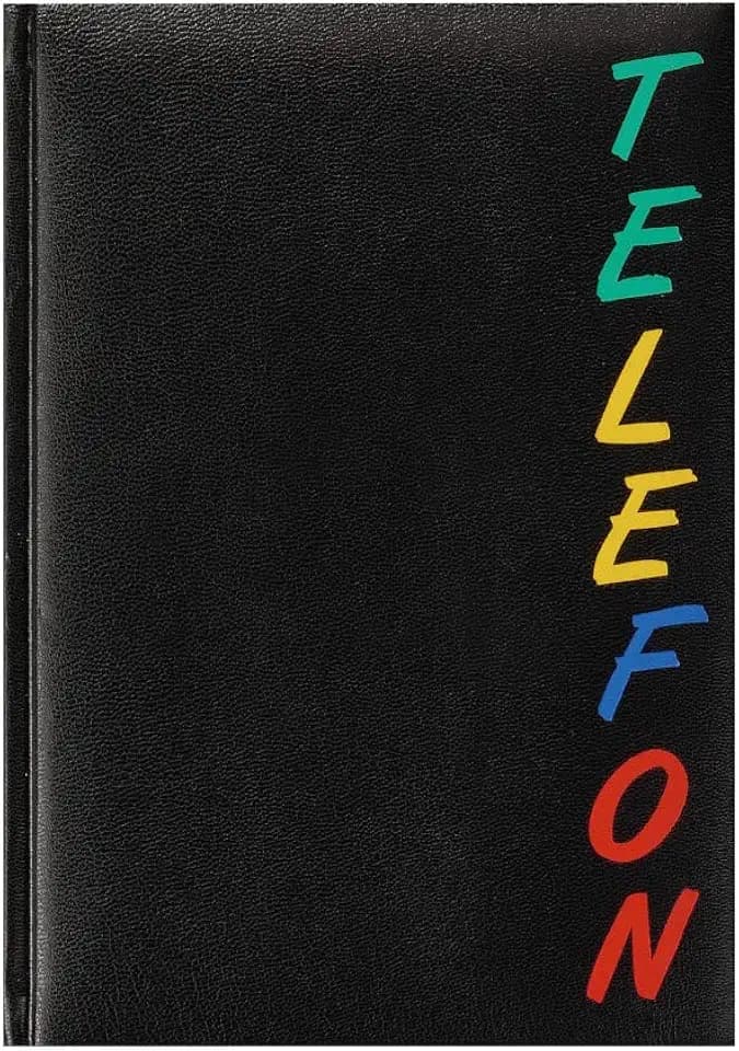 Herlitz 22376 Adressbuch A5 Rainbow, wattierter Einband, schwarz, mit 24-teiligem Register, A-Z Telefonbuch (Telefonbuch | Adressbuch)