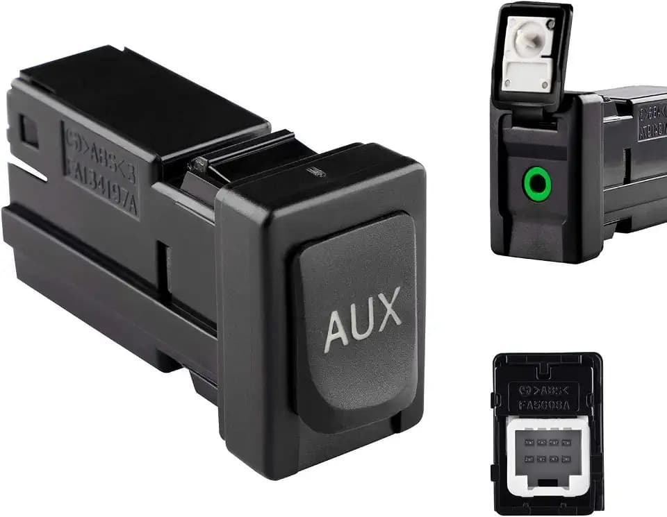 Aux Port Input Auxiliary Jack Audio Stereo Adapter for to-yota