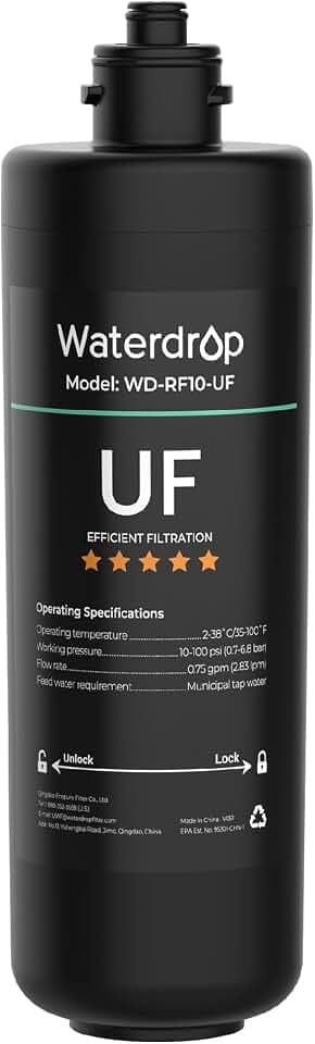 Waterdrop RF10-UF Water Filter Replacement for WD-10UA/10UA-UF/10UB/10UB-UF