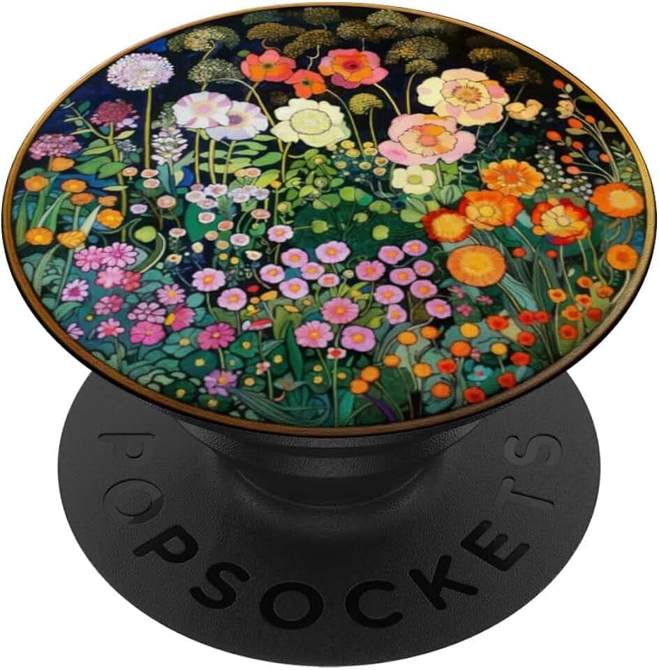 Art Nouveau Wildflowers, Garden and Floral Nature Art PopSockets Adhesive PopGrip