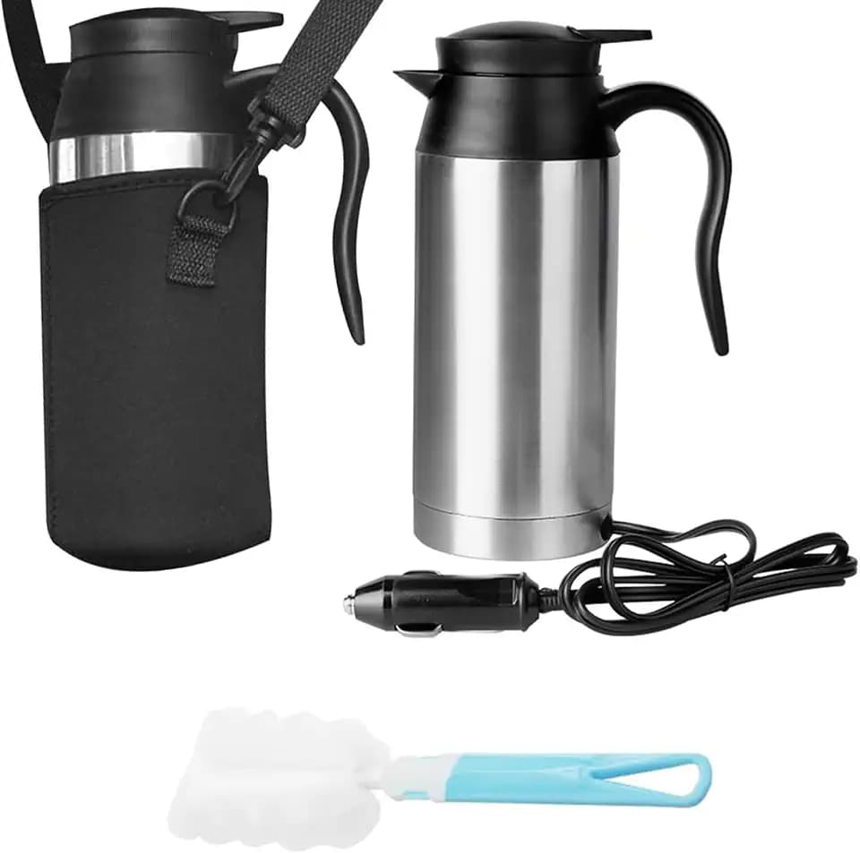 750ml Auto Wasserkocher 12V für Zigarettenanzünder - Schnelles Heißwassersystem für Kaffee auf Reisen