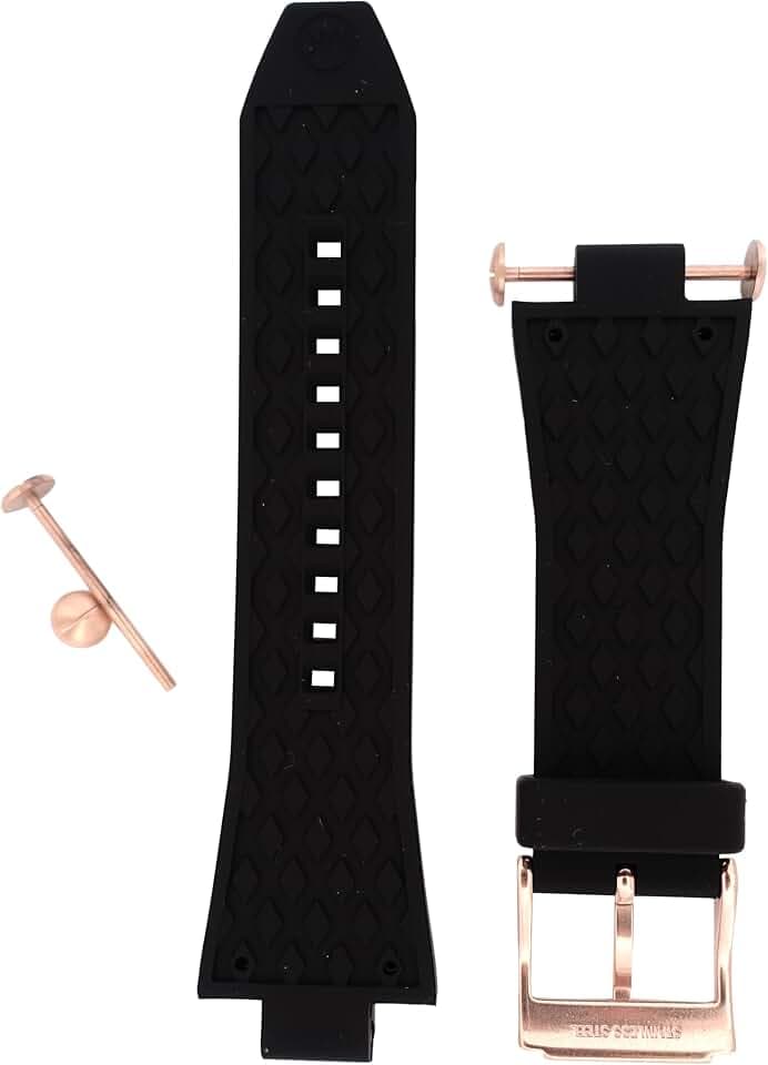 Michael Kors Armbanduhren für Herren 28mm, Schwarz Silicone, original ersatzband für MK8184