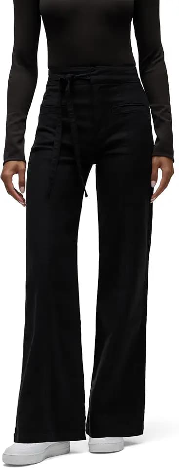 Hudson Women's Tie Waist Pintuck Trouser Pant
