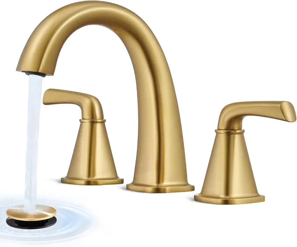 Gold Bathroom Faucet,Bathroom Faucet 3 Hole,Bathroom Sink Faucet