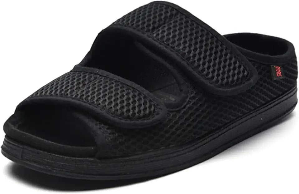JIONS Women Men Adjustable Velcr Extra Wide Shoes Swollen Feet Diabetic