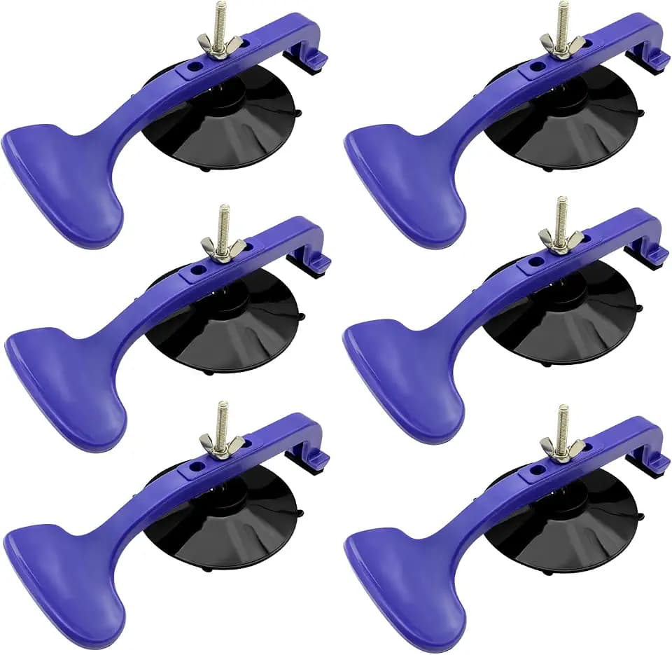 ZKTOOL 6PC Suction Cup Clamp Set, Class Clamps Kit for Car Convertible
