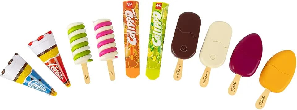 Casdon Langnese Spielzeug-Eiscreme-Set, 10er-Pack, ab 2 Jahren