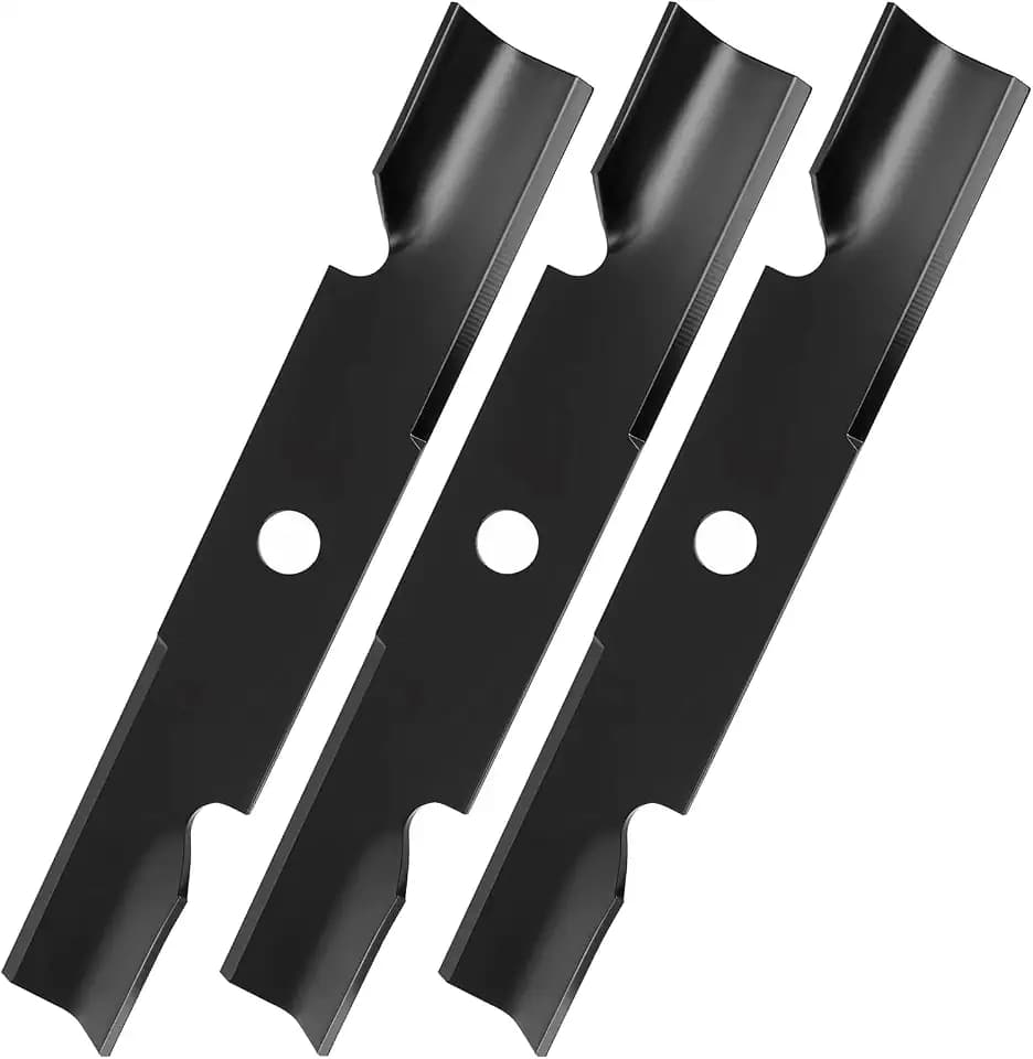 103-6401 103-6401-S High Lift Heavy Duty Blade Compatibles with Ex Mark 48" Deck, 103-6381 103-6391 103-6396 48 inch Hi Lift Mower Blade Compatibles with Ex Mark Lazer Z, Turf Tracer, 3 Pack