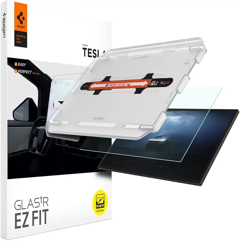 Spigen GlasTR EZ FIT Screen Protector Matte for Cybertruck (2024-2026)