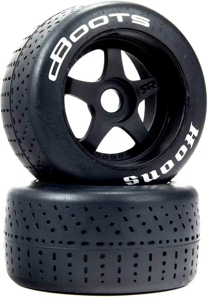 ARRMA dBoots Hoons 53/107 2.9 Pre-Mounted Belted Tires, White, 17mm Hex, 5-Spoke (2), ARA550073