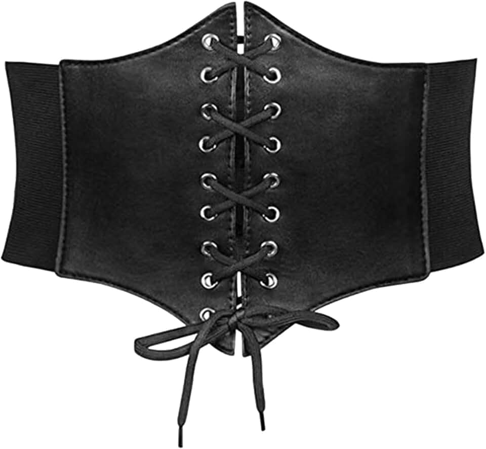 AYNKH Women's Corset with Cross Thread Bow Design, Versatile Corset, Slimming Waistband, Button Back Closure