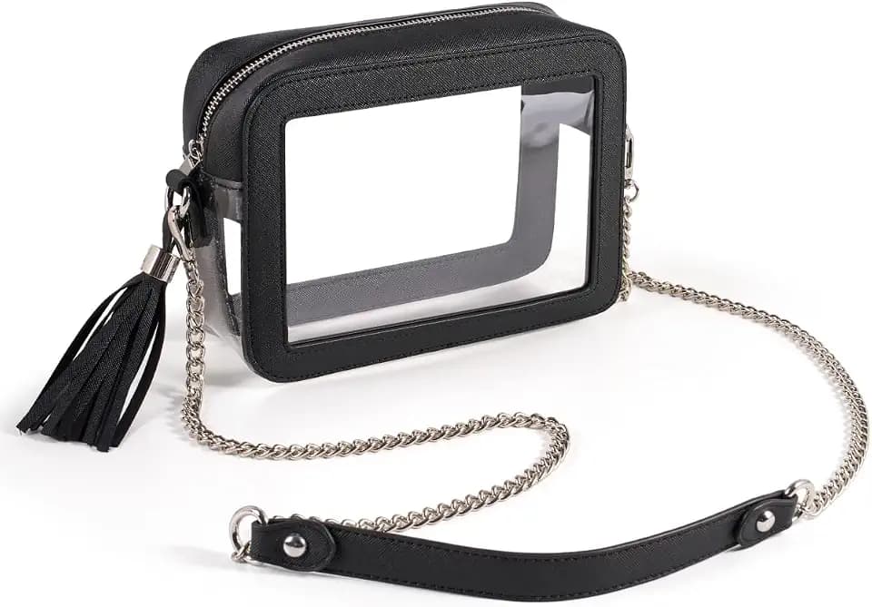 Unilily Clear Bag for Stadium Events Clear Purse Stadium Approved