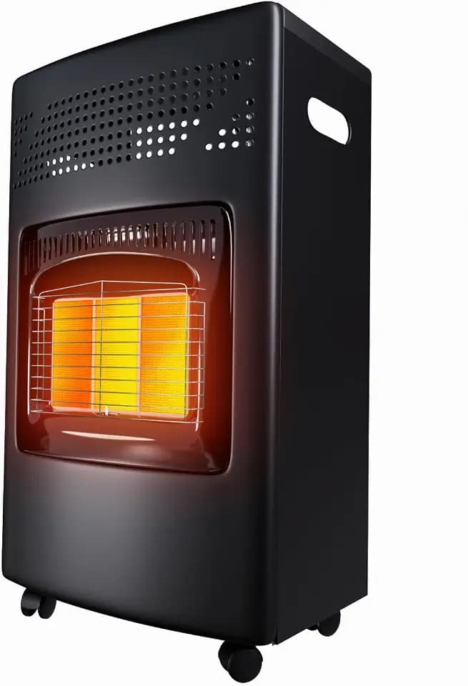 Tronitechnik® Heizgerät 4200 Watt 3 Stufen Gasheizofen Gasheizgerät Gasheizer Keramik Gasofen Gasstrahler für Gasflasche Propangas Heizer, Heizung inkl. Gasdruckregler mobil energiesparend