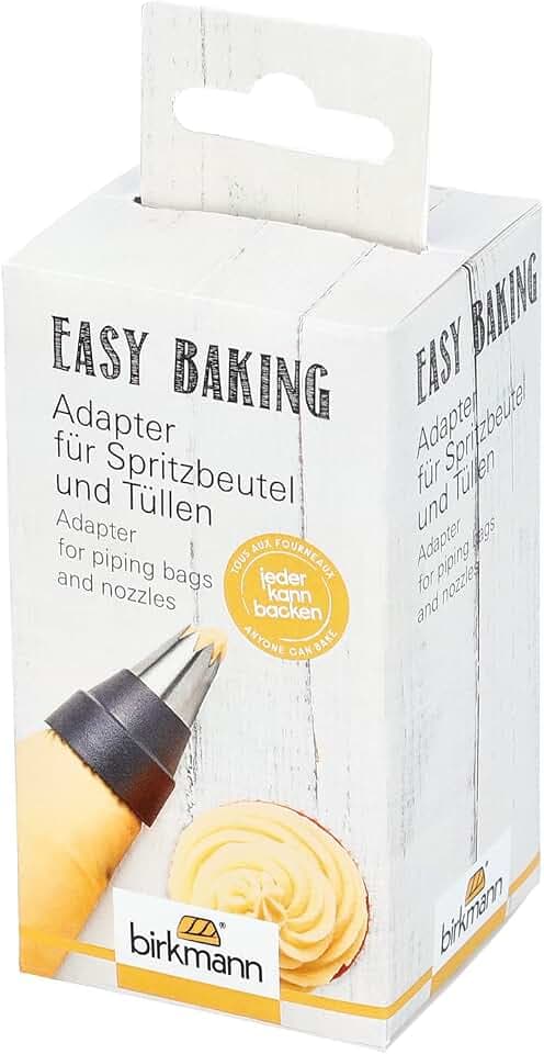 Birkmann, Adapter für Spritzbeutel und Tüllen, Easy Baking, aus lebensmittelechtem Kunsstoff