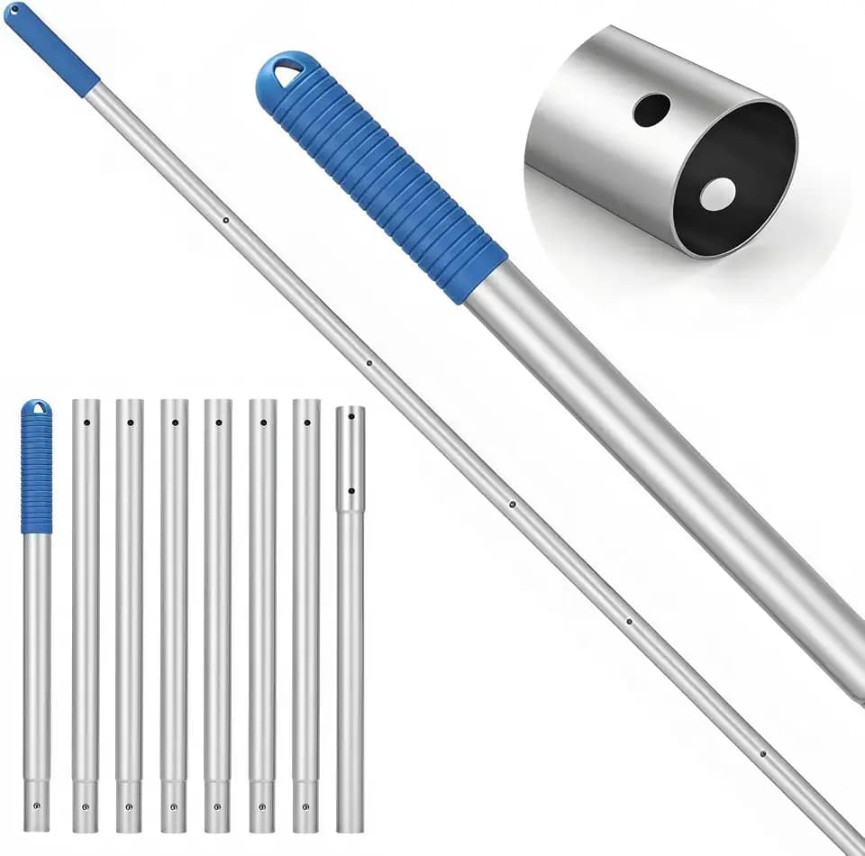 8.86FT Pool Pole for Cleaning, Standard 1-1/4" Connection