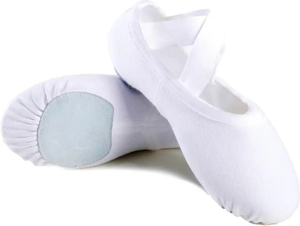 Women Ballet Shoes, Split Sole Stretch Canvas Ballet Slippers, Ballerina Men Shoes