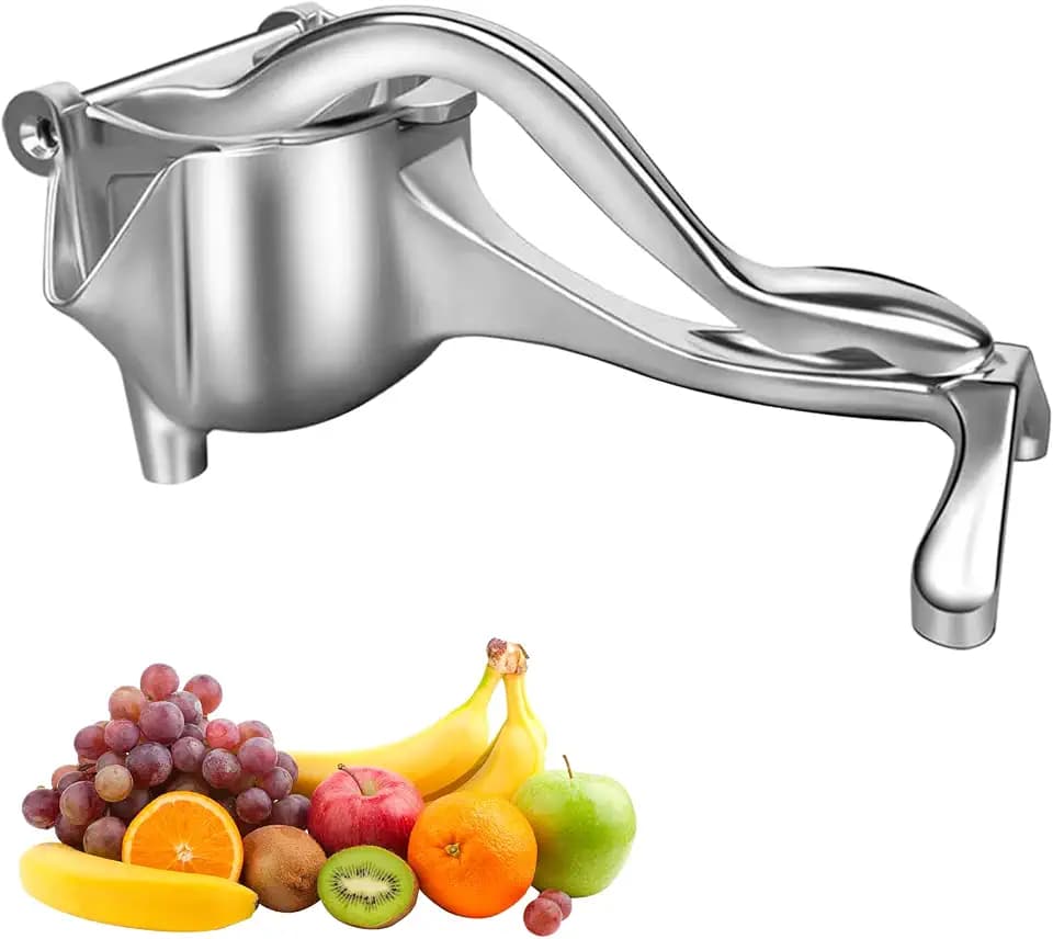Fengyang® Manuelle Zitronenpresse Edelstahl, Aluminiumlegierung Kompakt, Handpresse Entsafter Obstpresse, Für Granatapfel Presser, Juice, Orangen