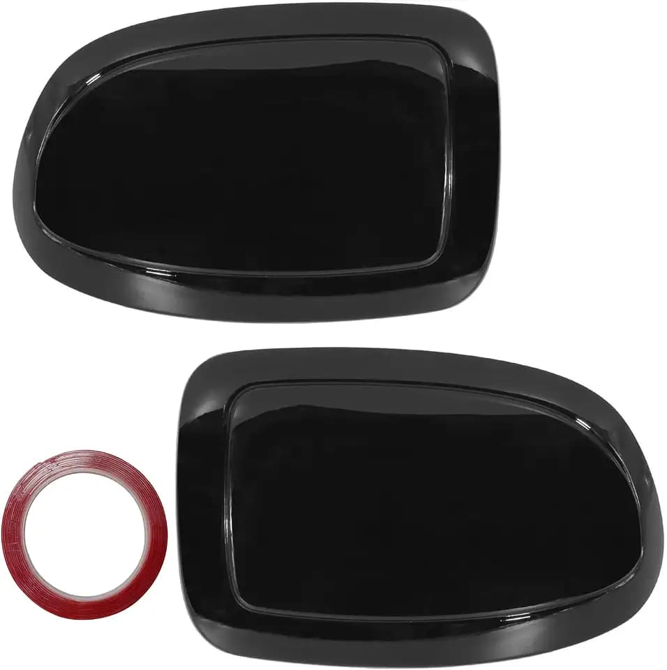 Side Mirror Cover Trim Compatible with 2002-2006 Cadillac Escalade/Chevy Avalanche/Silverado/GMC Sierra Yukon (Gloss Black)
