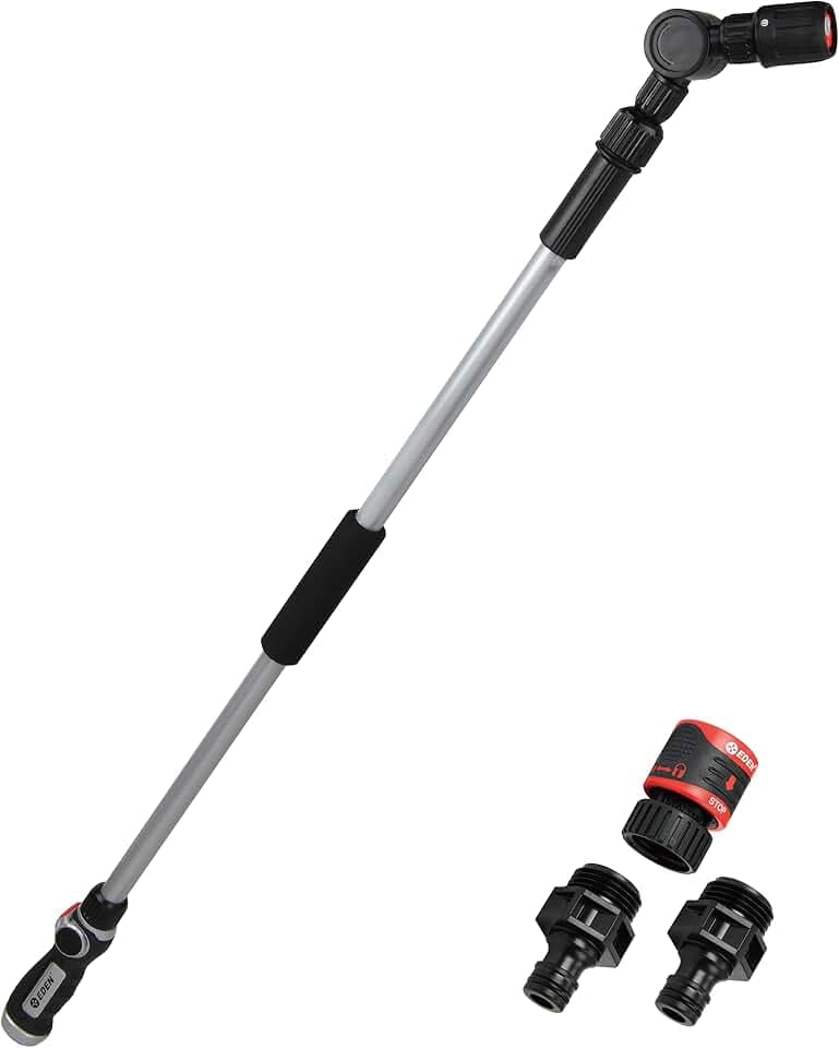 Eden 94625 Pro Metal 4-Pattern Thumb-Control Turbo Extension Watering Wand