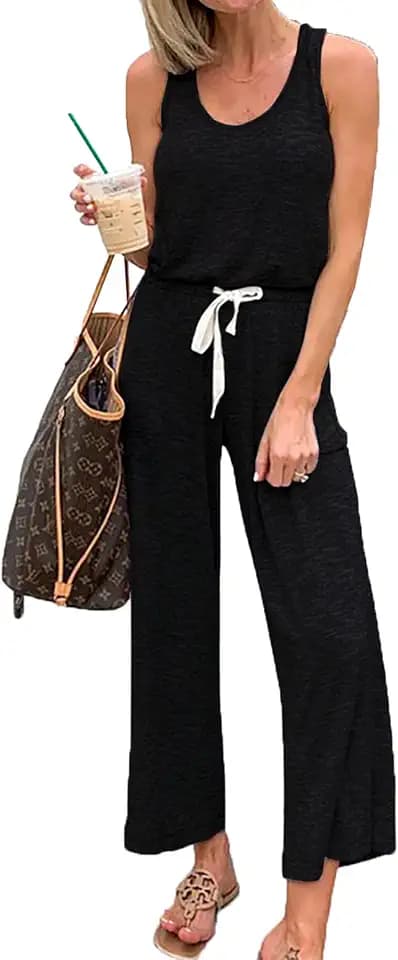 PRETTYGARDEN One Piece Jumpsuits for Women Wide Leg Romper
