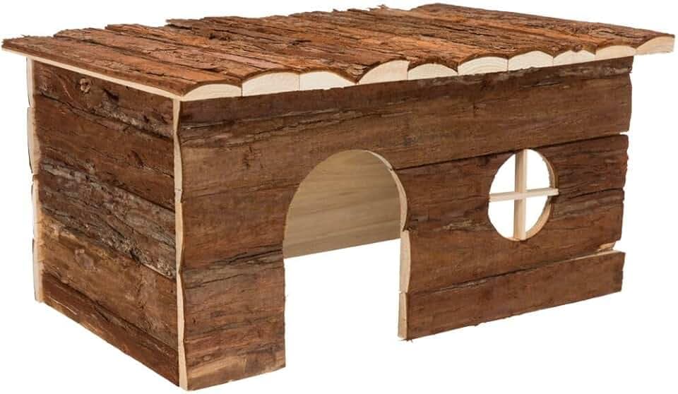 TRIXIE 62184 Haus Jerrik, Kaninchen, Rindenholz, 50 × 25 × 33 cm