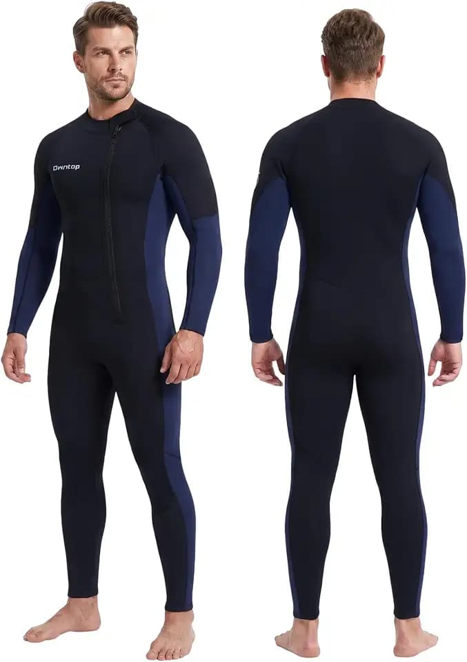 Owntop 5mm Wetsuit for Men, Warm & Flexible Full Body Neoprene Wet Suit