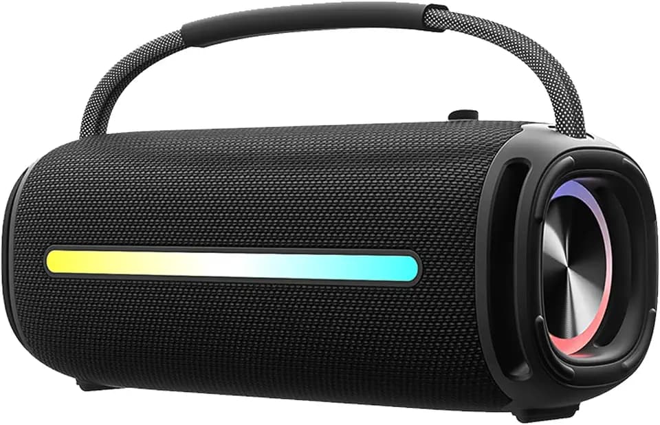 Portable Bluetooth Speaker with 20W Deep Bass, Loud Speaker for Party, Beach, Travel & Home (Black)
