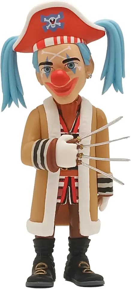 MINIX Bandai Sammelfigur, 12 cm, One Piece, Buggy, Sammlerstücke für Ausstellung, Geschenkidee, Spielzeug für Kinder und Erwachsene, TV-Fans (MN16518)