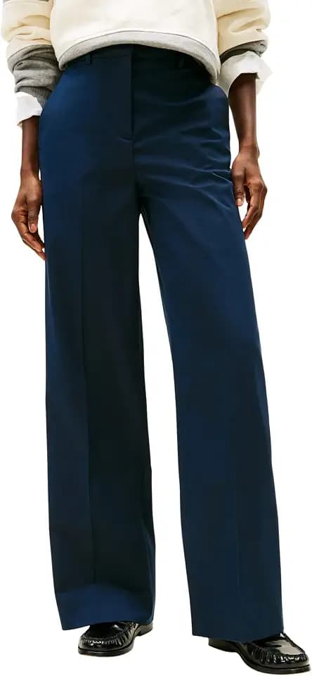 Tommy Hilfiger Damen Andere Hosen Cotton Wide Leg Pant Ww0ww49471