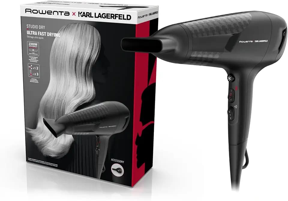 Rowenta x Karl Lagerfeld Studio Dry Haartrockner, Thermo Control