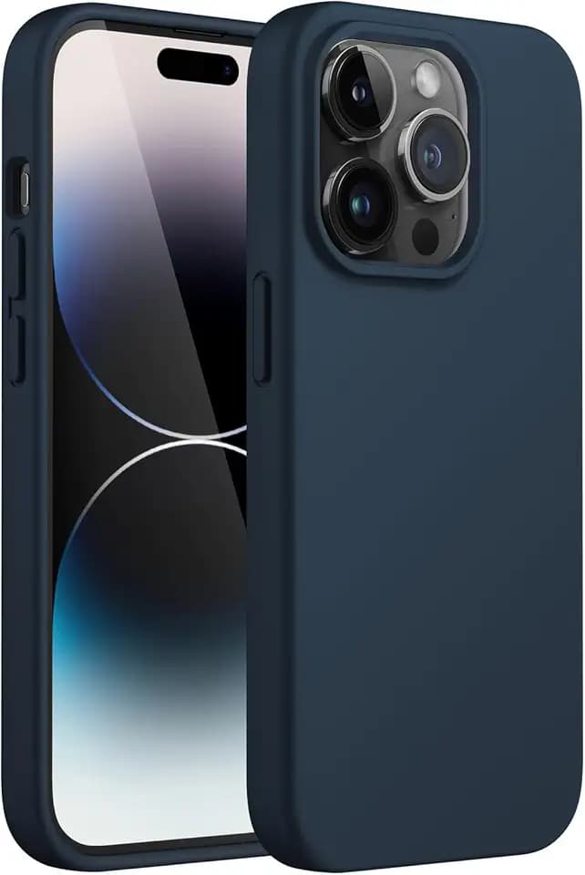 JETech Silicone Case for iPhone 14 Pro Max, Navy