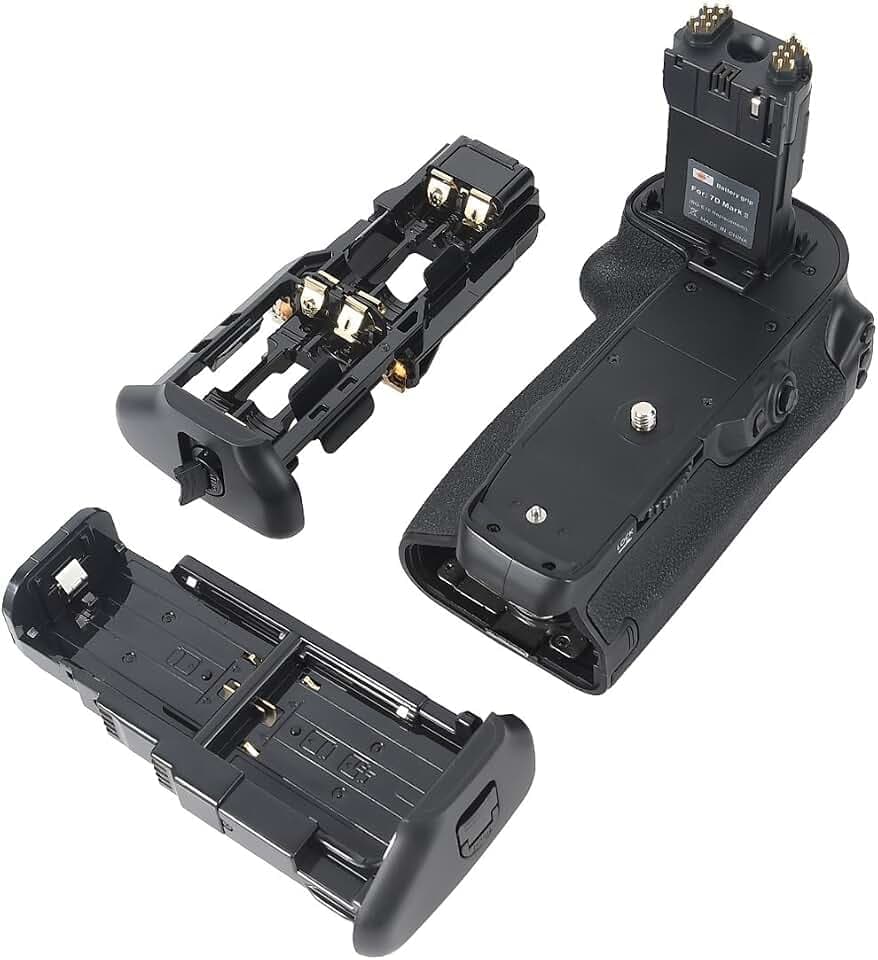 DSTE Batterie Griff Kompatibel für Canon EOS 7D Mark II DSLR Digital Kamera als BG-E16