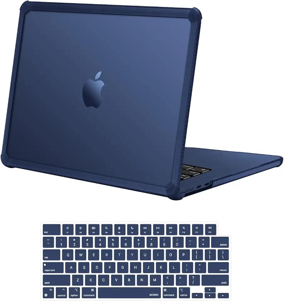 MOSISO Compatible with MacBook Air 15 inch Case M5 2026 M4 M3 M2 2025-2023