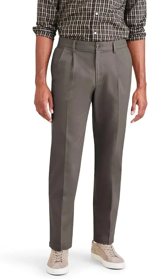 DOCKERS® Men's Signature Khaki Classic Fit Iron Free with Stain Defender® Pants - Pleated (Regular and Big & Tall)