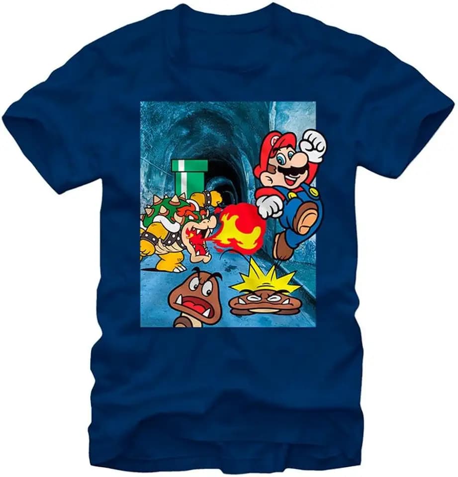 Nintendo Men's Bowser Chase T-Shirt
