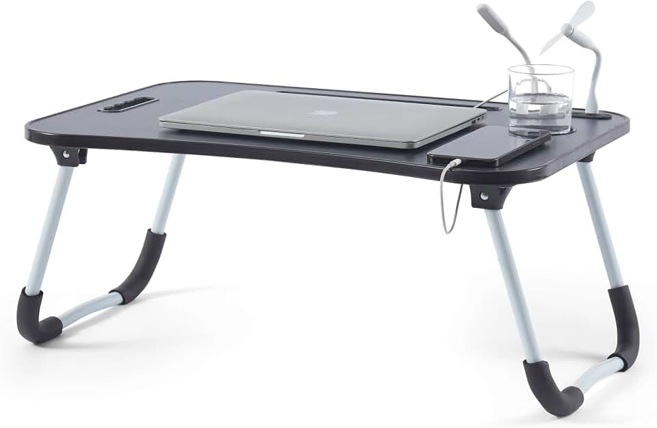 Nestl Laptop Lap Desk, Bed Tray with USB Port Laptop Stand for Bed 24"x16"