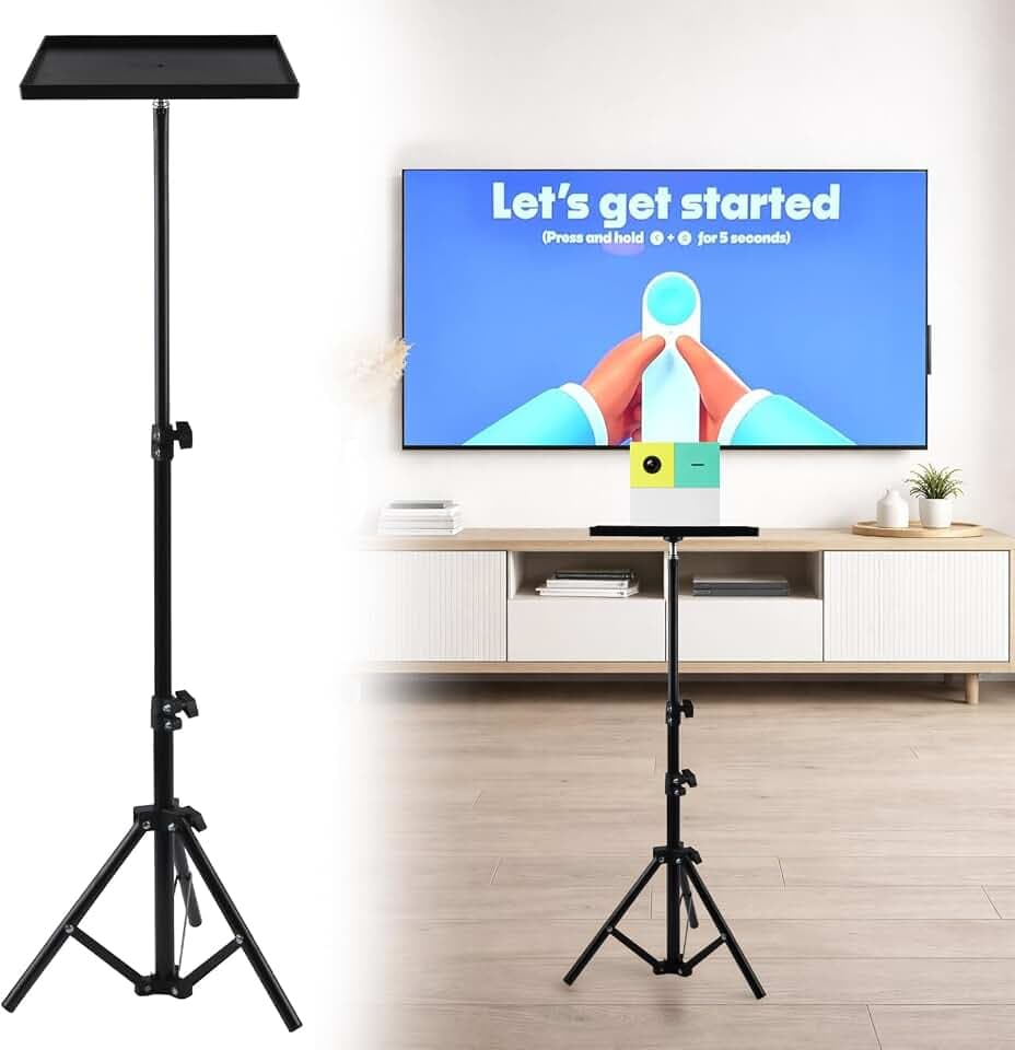 Adjustable Tripod Stand Compatible with Nex Playground Game System – Projector Tripod Stand for Console & Accessories, Indoor and Outdoor Use