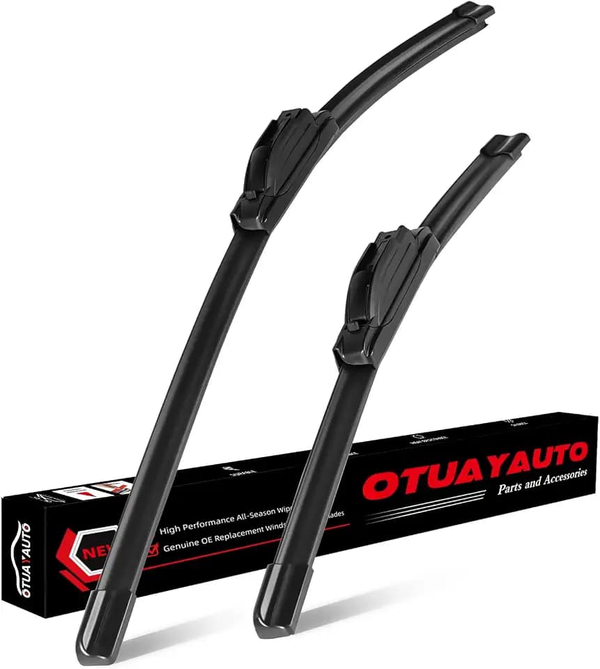 OTUAYAUTO Premium Windshield Wiper Blades - Replacement for Toyota Yaris 2006-2012, Santa Fe 2013-2018 - Perfect Fit, All-Weather Performance, J/U Hook Front Wiper Blades - 26"+14" (Pack of 2)