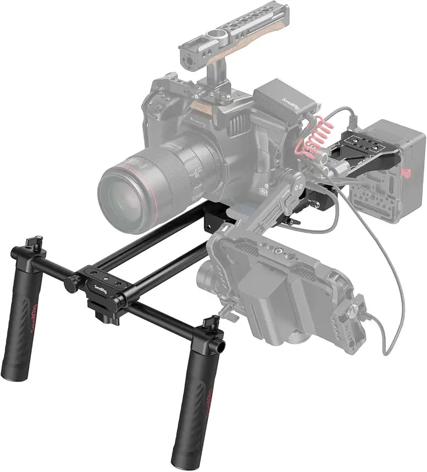 SMALLRIG Camera Shoulder Rig Basic Schulterset für DSLRs und spiegellose Kamera-Rig, Schulter-Rig mit Universal-Grundplatte - 2896C