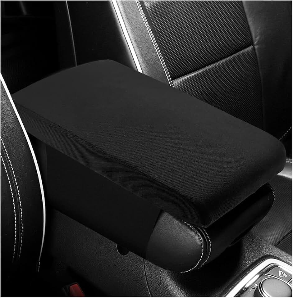 Car Center Console Pad, Memory Foam Center Console Cover Automotive Armrest Cushion, Soft Breathable Vehicle Arm Rest Seat Box Cover Protector, Interior Car Accessories